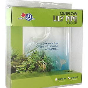 Easy Aqua Glass Lily Pipe Outflow 17mm