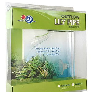 Easy Aqua Glass Lily Pipe Outflow 13mm