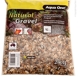 Aqua One Natural Gravel Australian Gold Dark 4-6mm Mix 2kg