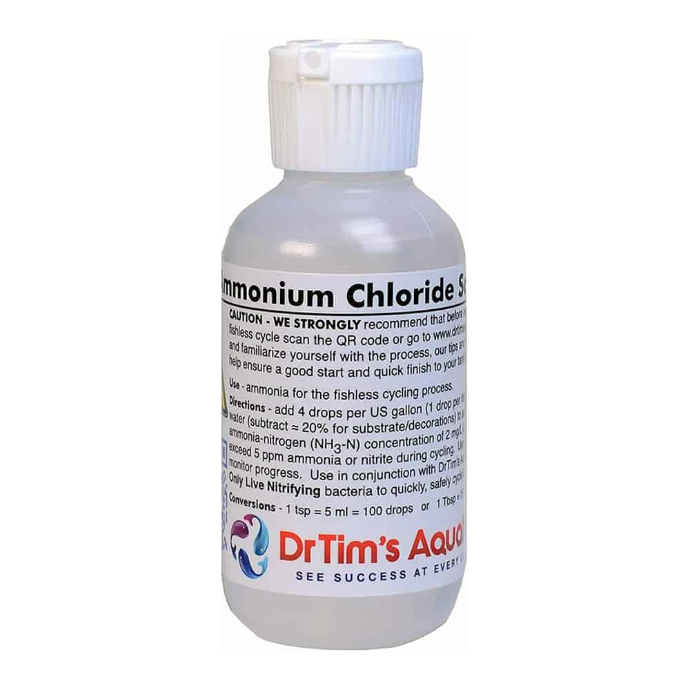 Dr Tims Aquatics 60ml Ammonia Chloride - Aquarium Fishless Cycle ...