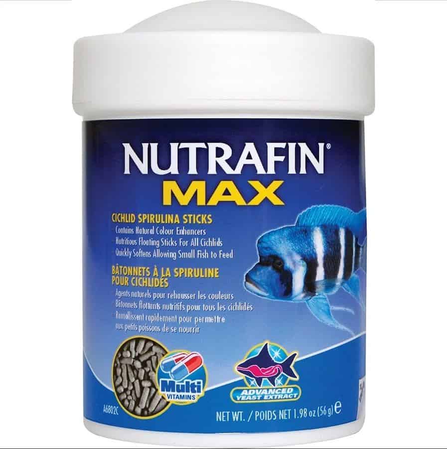 Nutrafin Max Cichlid Spirulina Sticks 56g Floating Fish Food Bespoke