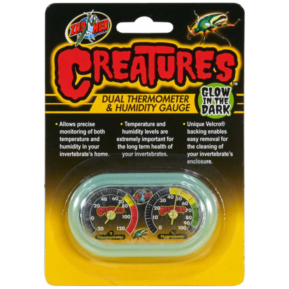 Zoo Med Creatures Dual Hygrometer & Thermometer