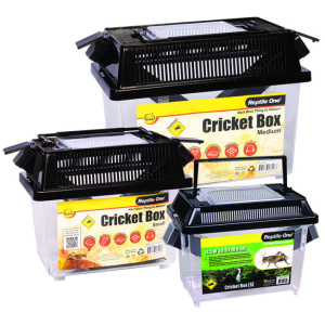 Reptile One Cricket Hold Box S W Feed Tube 14.5x8x10cm