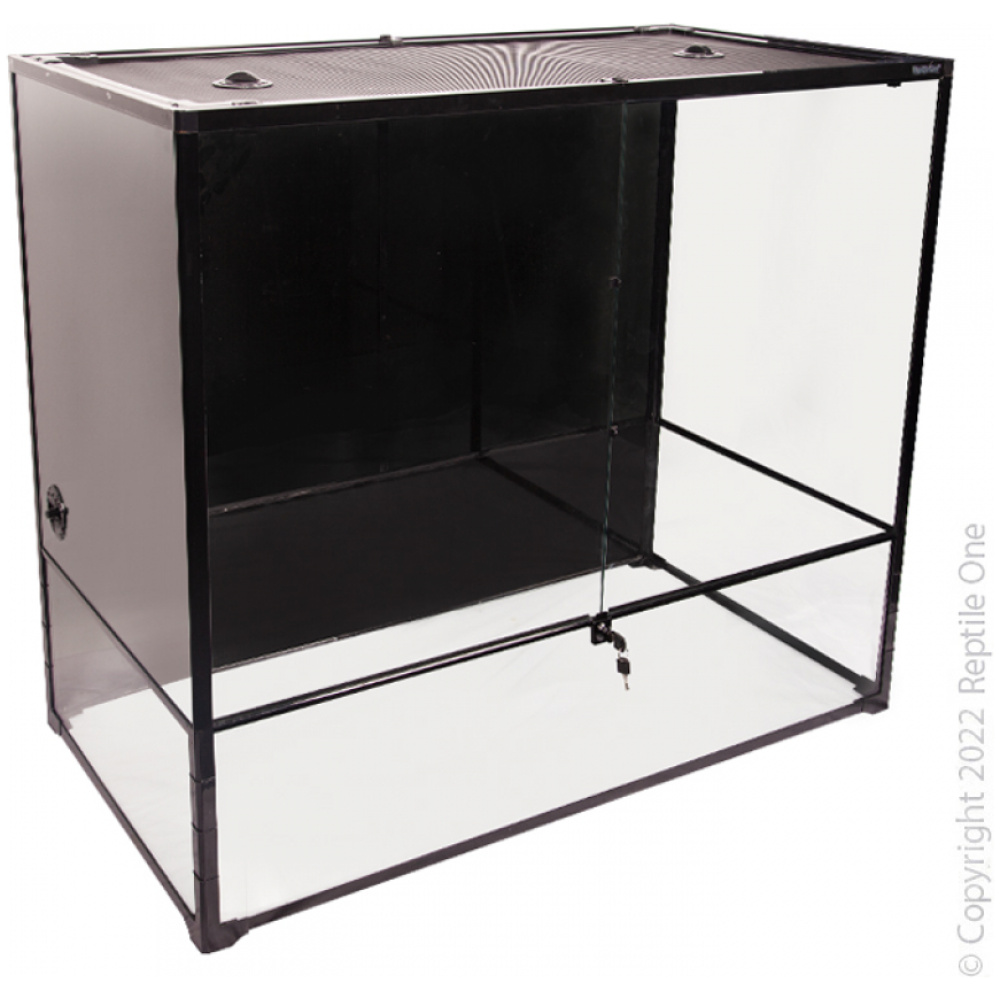 Reptile One RTF 1260HXT Glass Hinged Door Terrarium 120 X 60 X 100cm ...