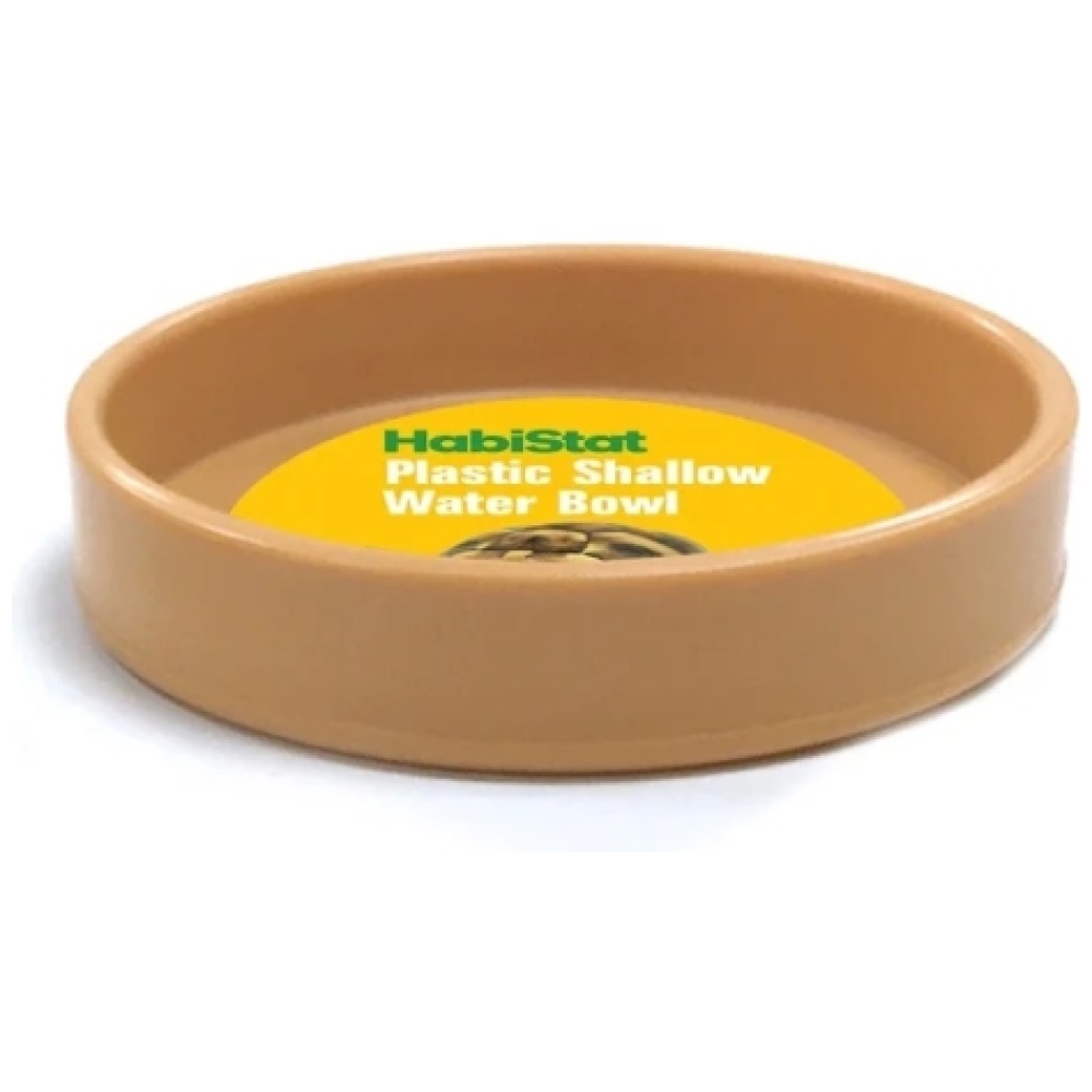 Habistat Round Plastic Shallow Water Bowl - Large