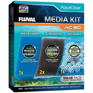 Fluval Aquaclear AC30  Filter Media Maintenance Kit